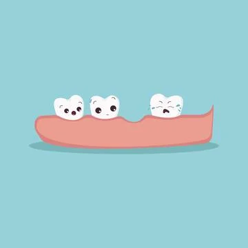 Tooth is lost Stock Illustration