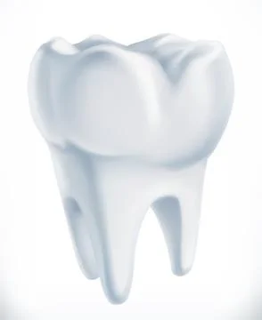Tooth. Medicine 3d vector icon Stock Illustration