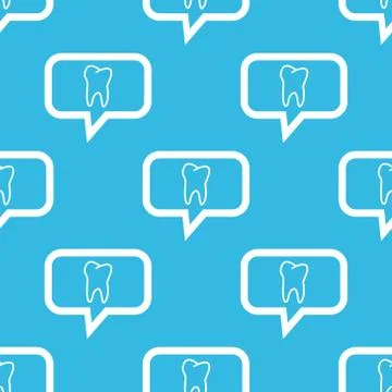 Tooth message pattern Stock Illustration