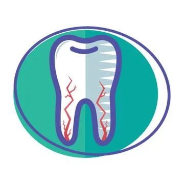 Tooth With Nerves Stock Illustration