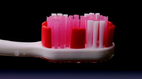 Tooth Paste and Brush Stock Footage 76508010