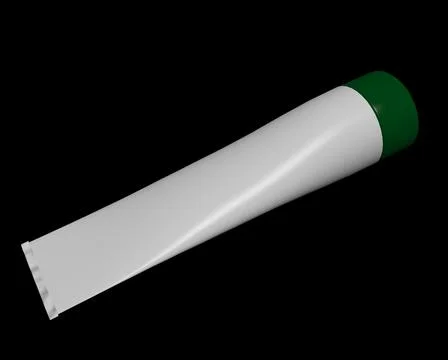 Tooth paste and shave cream  tube 3d illustration Stock Illustration