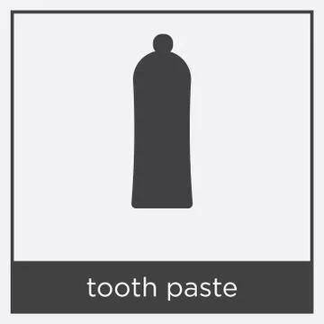 Tooth paste icon isolated on white background Stock Illustration