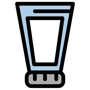 Tooth paste icon symbol - Tooth paste for human hygiene treatment and brush Illustrazione stock