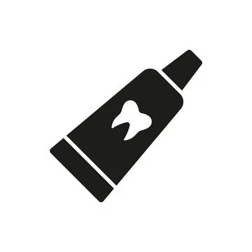 Tooth paste icon vector basic design simple and modern 스톡 일러스트