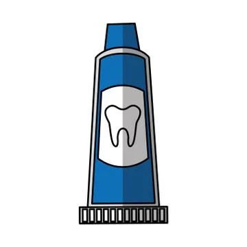 Tooth paste isolated icon Stock Illustration