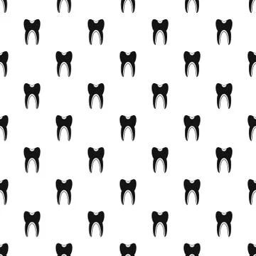 Tooth pattern Stock Illustration