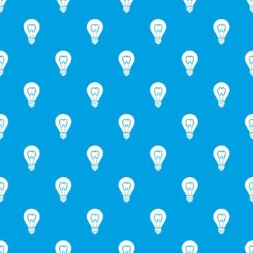 Tooth pattern vector seamless blue Stock Illustration