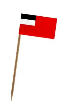 Tooth pick wit a small paper flag of georgia Stock Illustration