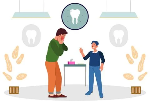 Tooth Problem Concept Illustration Stockillustratie