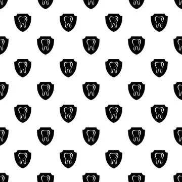 Tooth protection icon, simple style Stock Illustration