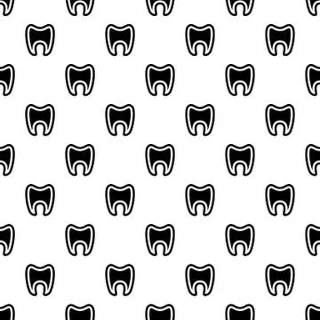 Tooth with root icon, simple style Stock Illustration