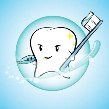 Tooth safe and protected Ilustração Stock