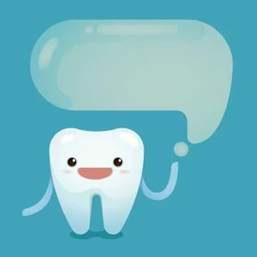 Tooth saying Illustrazione stock