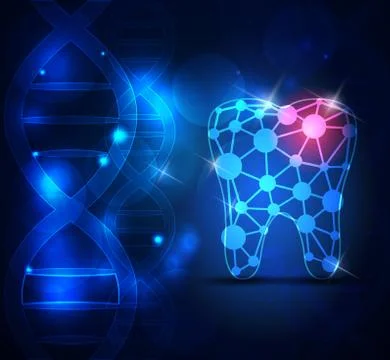 Tooth scientific design Ilustração Stock
