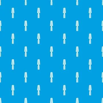 Tooth screw pattern seamless blue Stock Illustration