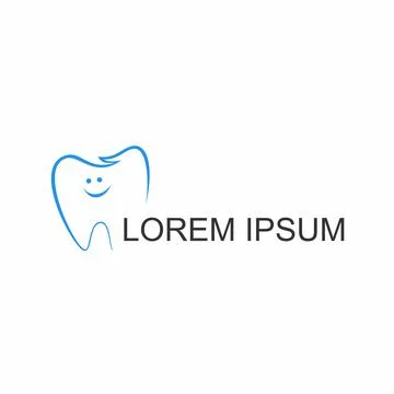 Tooth shape design that can be used as a logo about a dental Stock Illustration