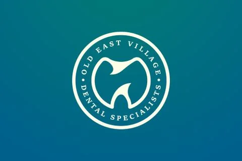Tooth shape design ideas. Modern minimalist and elegant vector illustration.  Stock Illustration