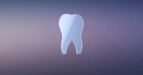 Tooth Silver 3d Icon Stock Footage 69986227