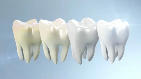 Tooth step be white Stock Footage 10852502