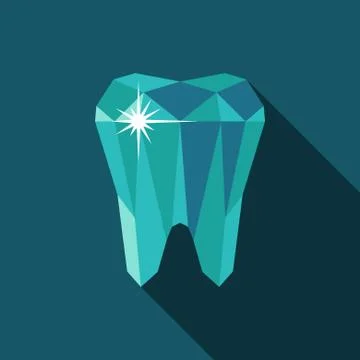 Tooth symbol icon. Vector illustration Stock Illustration