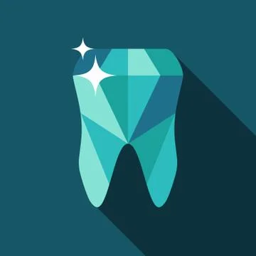 Tooth symbol icon. Vector illustration Stock Illustration