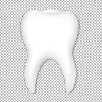 Tooth With Transparent Background Stock Illustration