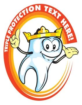 Tooth triple protection Stock Illustration
