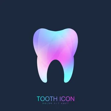 Tooth Vector logo Template. Medical Design Tooth Logo. Dentist Office Icon. Oral Stock Illustration