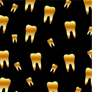 Tooth wallpaper for dentist Stock Illustration