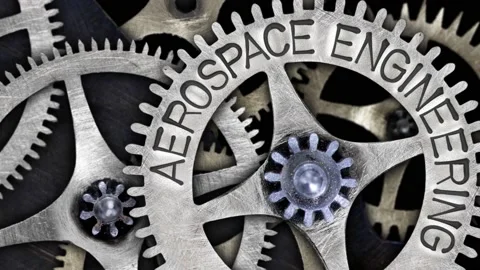 Tooth Wheels with Aerospace Engineering Concept Video stock 221761439