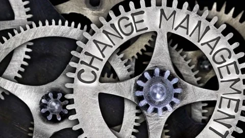 Tooth Wheels with Change Management Concept Video stock 168408064