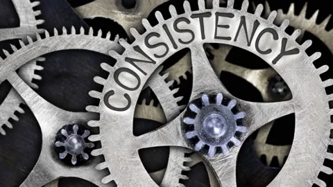 Tooth Wheels with Consistency Concept Video stock 214292087