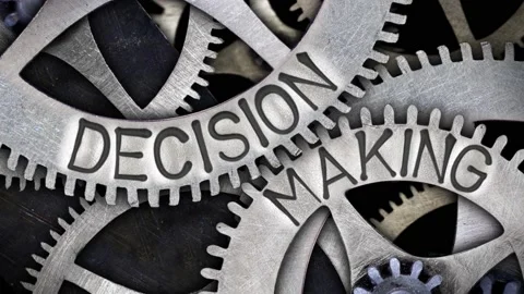 Tooth wheels with Decision Making Concept Stock-Footage 174227802