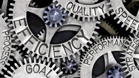 Tooth Wheels with Efficiency Concept Video stock 158688931