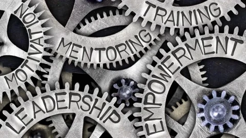 Tooth Wheels with Empowerment Concept Stock-Footage 159790309