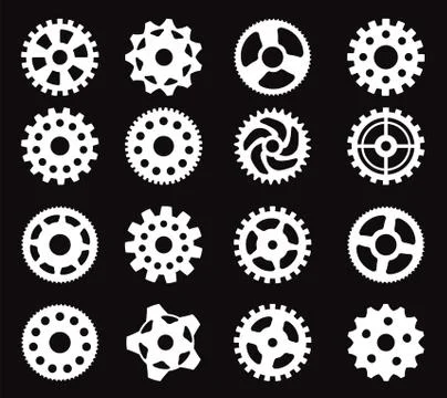 Tooth wheels Stock Illustration