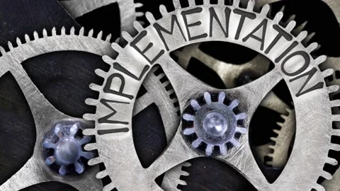 Tooth Wheels with Implementation Concept Stock-Footage 155270421