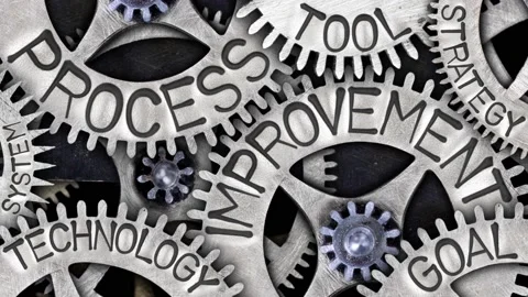 Tooth Wheels with Process Improvement Concept Video stock 158871210