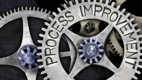 Tooth Wheels with Process Improvement Concept Stock Footage 199588571