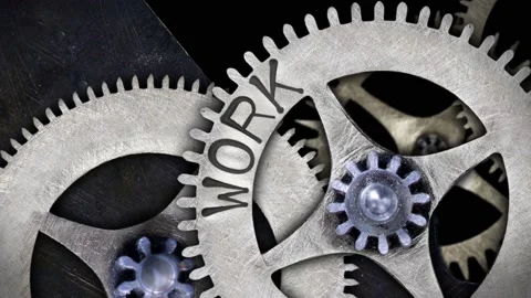 Tooth Wheels with Team Work Concept Video stock 150502637