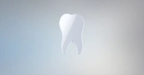 Tooth White 3d Icon Stock Footage 67411536