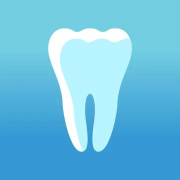 Tooth white icon Stock Illustration