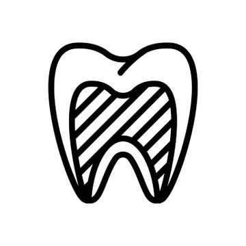Toothache icon vector. Isolated contour symbol illustration 스톡 일러스트
