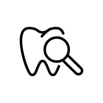 Toothache icon vector. Isolated contour symbol illustration 스톡 일러스트