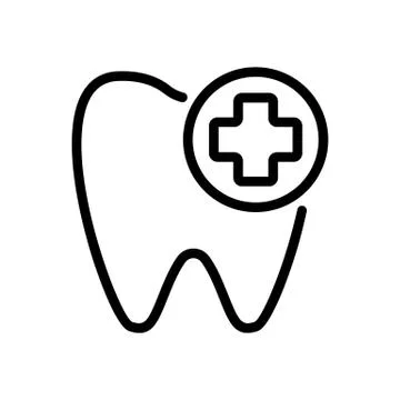 Toothache icon vector. Isolated contour symbol illustration Иллюстрация