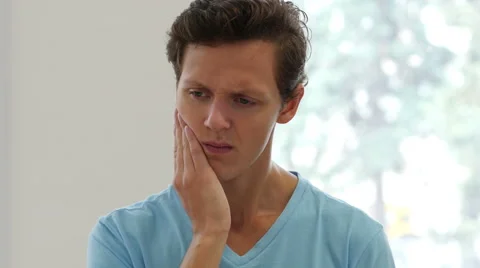 Toothache, Man in Pain Stock-Footage 66792939