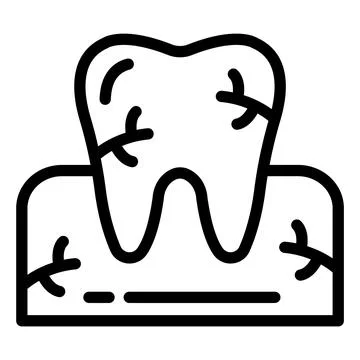 Toothache Vector Icon Design Illustration Stock Illustration