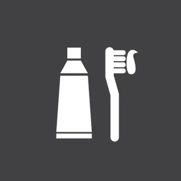 Toothbrush and  toothpaste Stock Illustration