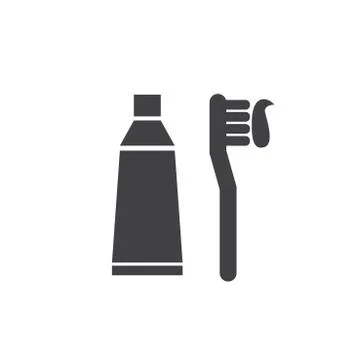 Toothbrush and  toothpaste Stock Illustration